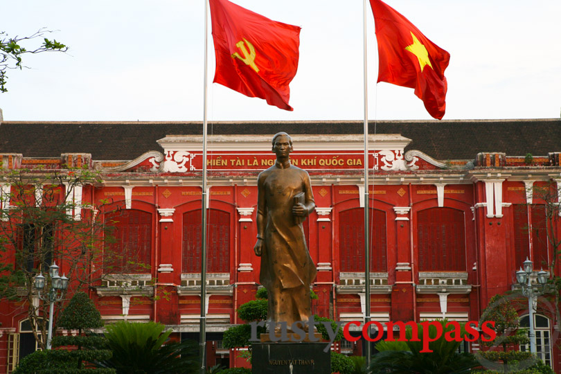 Hue's National School - with famed alumnus Ho Chi Minh in the foreground.